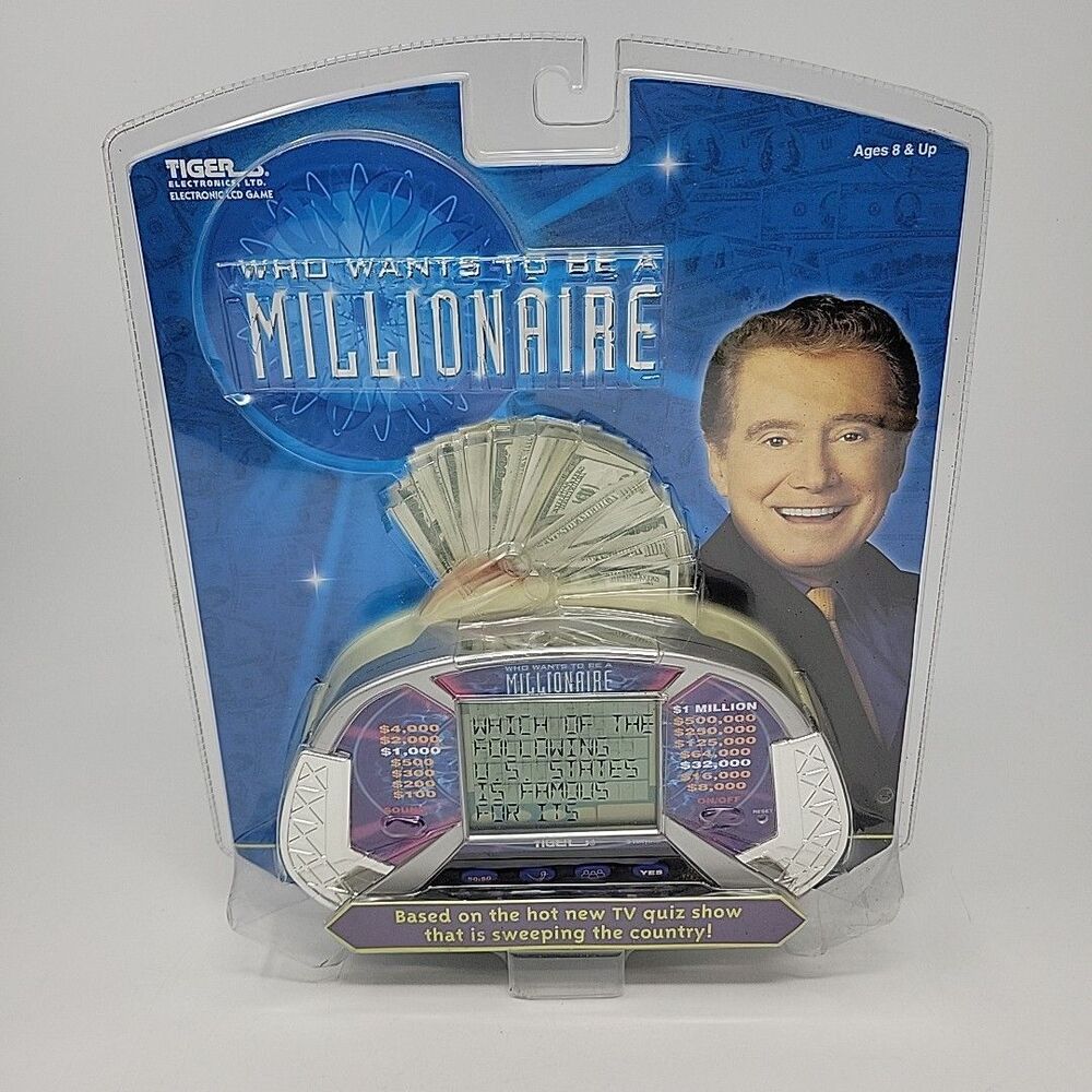Who Wants To Be A Millionaire Handheld Game Tiger Hasbro 2000 NEW Regis